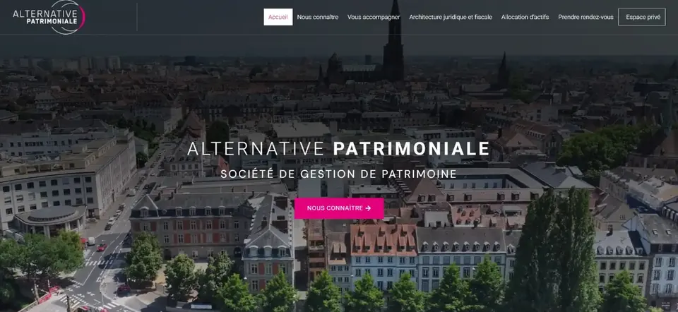 Capture du site Alternative Patrimoniale