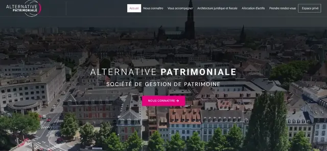 Capture du site Alternative Patrimoniale