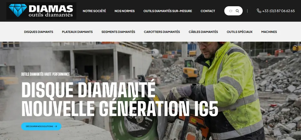 Capture du site Diamas