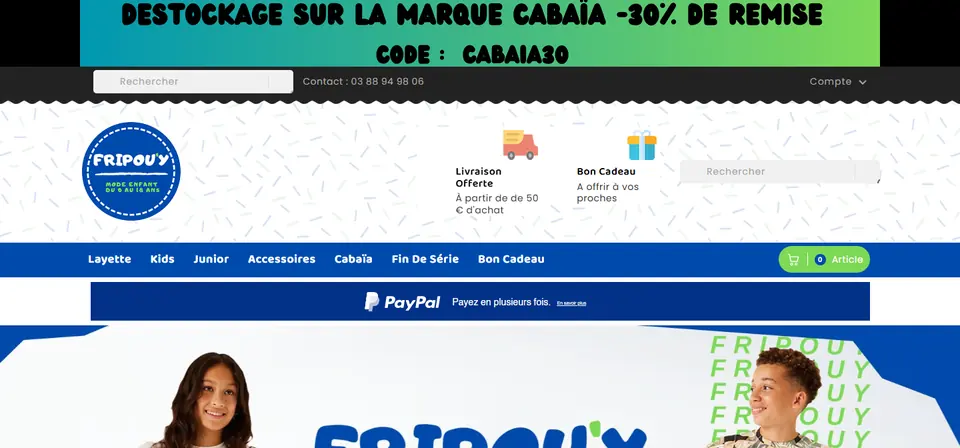Capture du site Fripouy