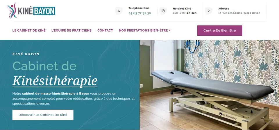Capture du site Kiné Bayon