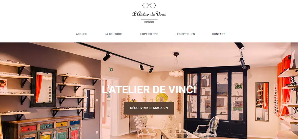 Capture du site L’Atelier de Vinci