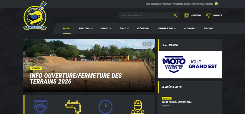 Capture du site Moto Club Zorn