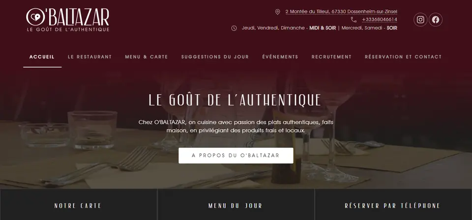 Capture du site O'Baltazar