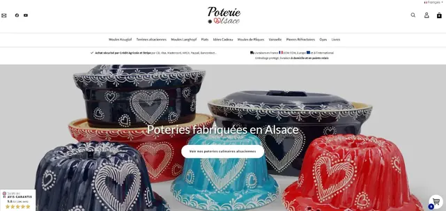 Capture du site Poterie d’Alsace