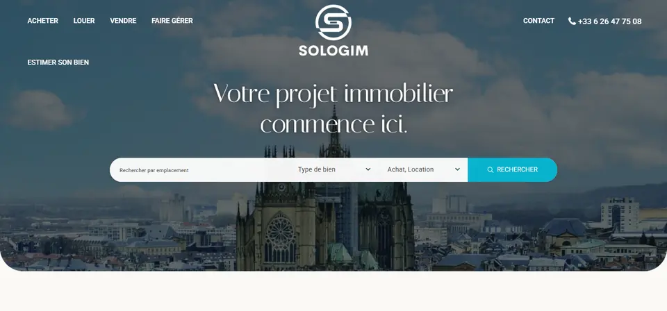 Capture du site Sologim