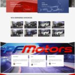 Page d'accueil du site PF Motors